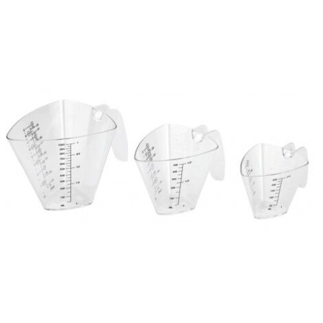 Accesorio de cocina Lacor 3 vasos medidores triangulares 250 500 1000ml