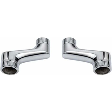 Accesorio de codo para ducha, accesorio reductor de codo de latón, brazo giratorio ajustable, accesorio de codo para pared, accesorio descentrado 1/2 3/4, cromo A, TRIMEC