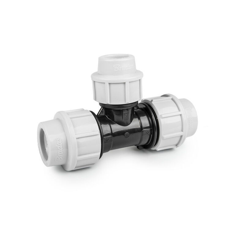 

Accesorio de compresión Te reducida PN16 para tubería de PE 32-20-32 mm