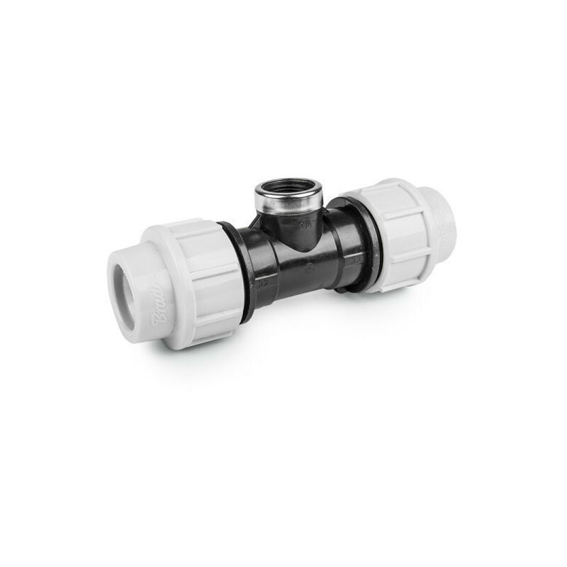 

Accesorio de compresión Te roscada hembra 90 ° PE 25mm / GW 1/2' (Juego de 2)