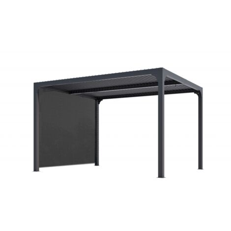 Accesorio de cortina Forest color gris para pérgola bioclimática con riel lateral de 2,40 m PER2430BI