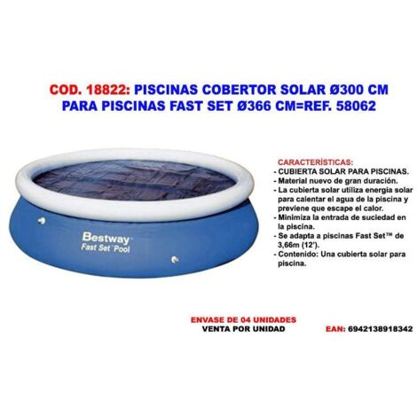 Accesorio de piscina Bestway 58242 película de burbujas 366 cm