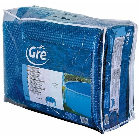 Accesorio de piscina gre-pools cubierta redonda 245 cm 180 micras