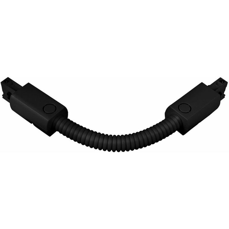 Conector flexible V-TAC para carril trifásico, color negro, aluminio