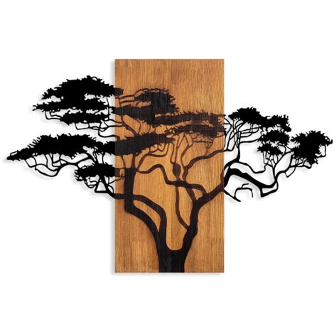 Accesorio decorativo de pared de madera Accessory Nuez Negro