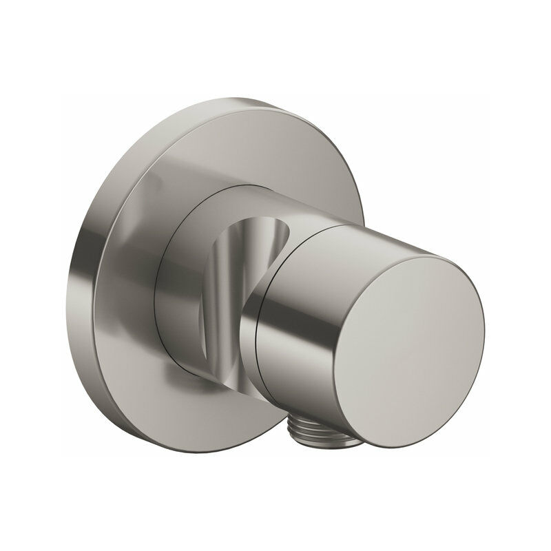 

Accesorio Keuco IXMO 59557, válvula de cierre y conmutación de 2 vías con conexión de manguera y soporte para ducha, mango Pure, color: Acabado en
