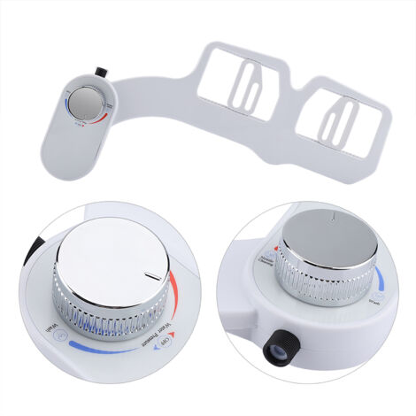 [Accesorio para bidé] Bidé higiénico para inodoros, modelo no eléctrico, estándar norteamericano de 15/16 pulgadas, material plástico, blanco, tamaño universal (58-207 mm), con función de lavado íntim