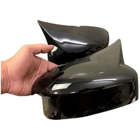 Accesorio para cubiertas de espejo retrovisor de coche, carcasa de espejo retrovisor de BATMAN en negro brillante para Ford Focus 3-3.5 2012 2013 2014 2015 2016 2017 2018 (color