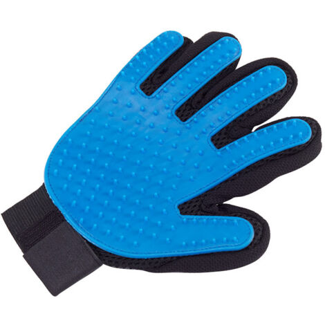 Accesorio para el cuidado de mascotas: herramienta suave para el cuidado del pelaje, eficaz para masajes, diseño mejorado de cinco dedos, perfecto para perros y gatos.