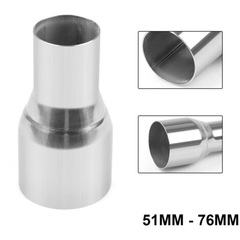 Accesorio para tubo de escape de automóvil de 51 mm a 76 mm, reductor adaptador de montaje de escape universal