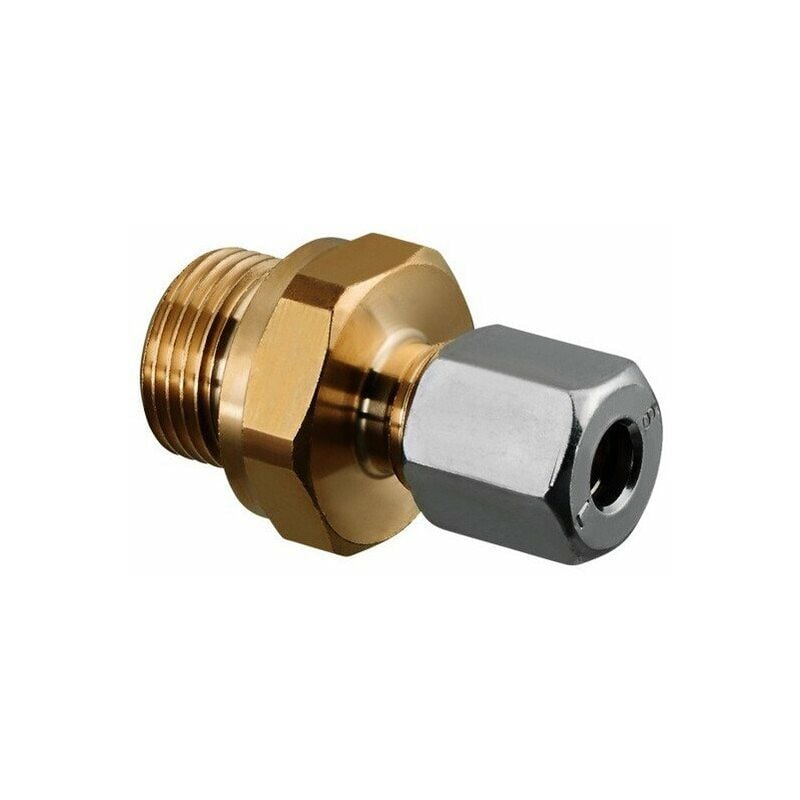 

Oventrop - ACCESORIO RECTO ACERO, CASQUILLO DE LATÓN, SELLO PLANO, 3/8 x10 mm
