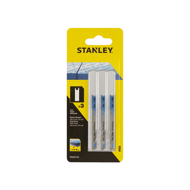 

Accesorio 22153XJ 3 Hojas calar HSS 70MM - Stanley