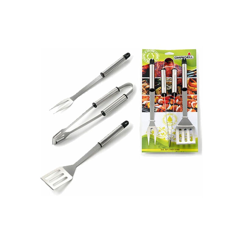 Set accessoires barbecue Ompagrill 03360 3 pièces