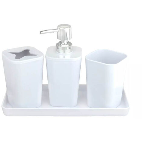 Accesorios de baño paquete de 4 Edco