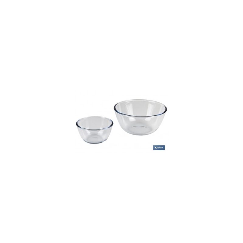 

Set 2 ensaladera vidrio borosilicato modbaritina 800ml-2700ml