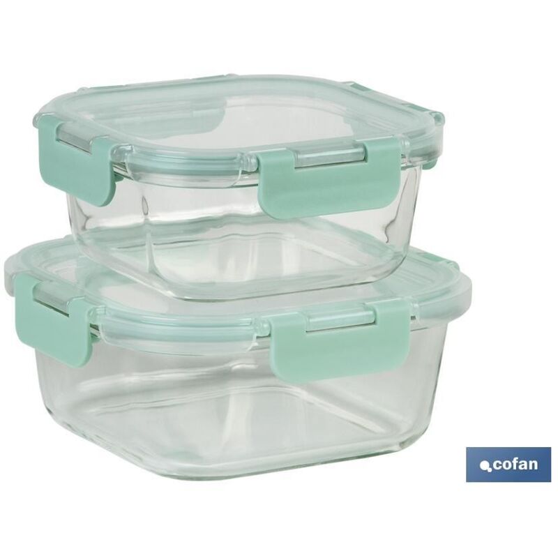 

Set 2 recipiente borosilicato modagatha 520ml-800ml