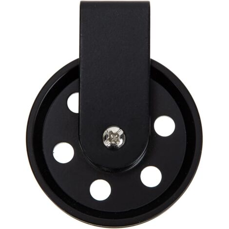 Accesorios de iluminación exterior, polea para lámpara, polea vintage negra, polea para cable, accesorios de iluminación colgantes, polea negra, polea para tendedero, polea rústica