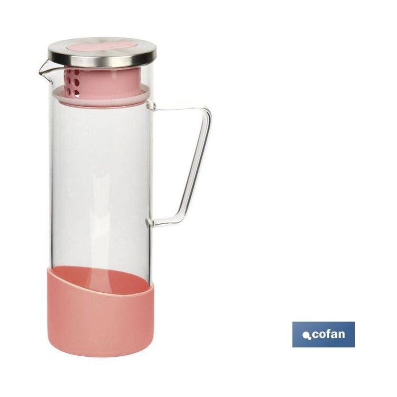 

Jarra borosilicato modtropical rosa 1300ml
