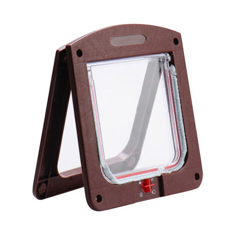 Accesorios de pared para puertas de mascotas pequeñas, medianas y grandes, blanco, fácil de instalar, puertas para gatos y perros diseñadas para puertas de libertad, rampas P1,Coffee,Estados Unidos