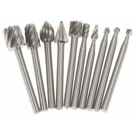 Accesorios de rectificado UlisemElectric, brocas para fresadora rotativa, 10 piezas, 3 mm