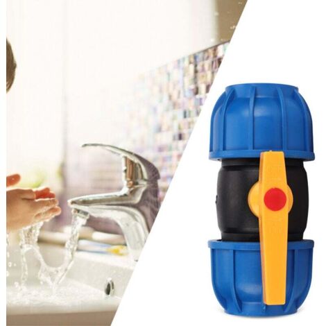 Accesorios de válvula para conexión de tuberías de PE de 63 mm, accesorios de válvula para conexión de tuberías de agua, accesorios de válvula de bola... DEBUNS
