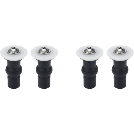 Accesorios para asientos de inodoro, paquete de 4 tornillos para bisagras de asientos de inodoro, sujetadores para asientos de inodoro
