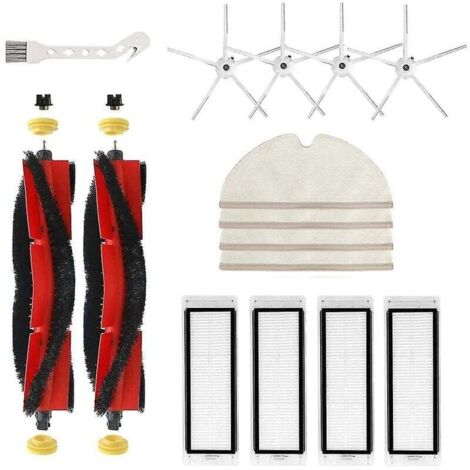 Accesorios para aspiradoras robot S5, S5 Max, S6, S6 Pure, S6 Maxv, E2, E3, E4 y E5: cepillo giratorio, cepillo lateral y filtro.