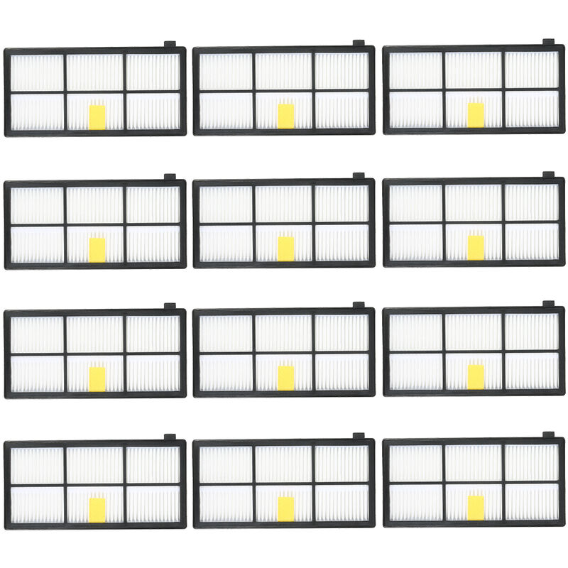 

Accesorios para aspiradoras serie iRobot8 / 9, juego de 12 piezas, 12 filtros