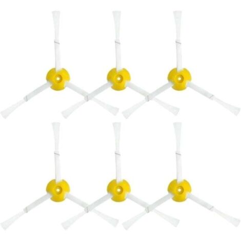 Accesorios para aspiradoras Ulisem, cepillo lateral, compatible con Roomba serie 800, 900, 860, 870, 880, 890, 966 y 980 (color: 6 cepillos laterales)