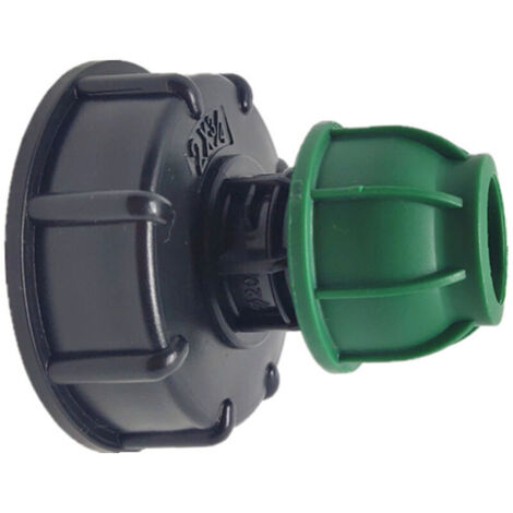 Accesorios para barriles portátiles IBC de 1 tonelada, conector de manguera de jardín, adaptador de manguera de PE seguro y duradero para conectores de agua domésticos y de jardín, genérico (exportaci