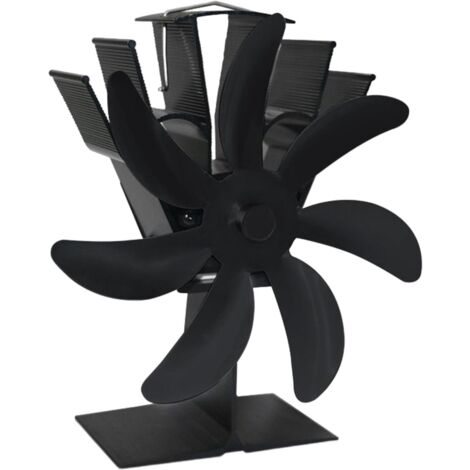 Accesorios para chimeneas y estufas, ventilador económico para chimenea, 7 ventiladores de circulación de leña, quemador de leña caliente para una distribución eficiente del calor, troncos/leña/pellet