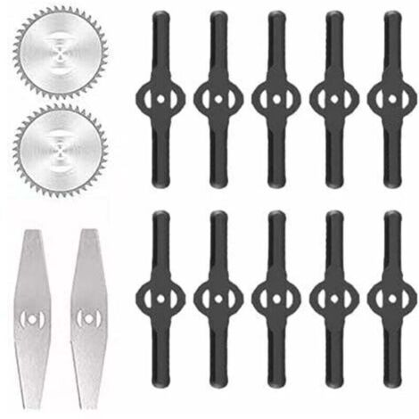 Accesorios para cortacéspedes, cuchillas para desbrozadoras eléctricas, hojas de sierra, pértiga telescópica ligera para cortar césped, entradas de vehículos y mantenimiento de jardines.