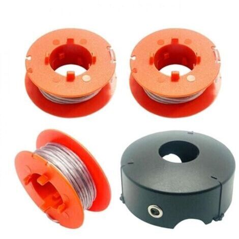 Accesorios para cortadora de césped, bobina de cable para modelos de cortadoras de setos Bosch ART 23, ART 26, ART 30, Commitrim y Easytrim, 8 m, F016800175 (3 bobinas + 1 cubierta)