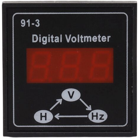 Accesorios para generadores de voltímetros digitales – Modelo 91 3 – Carcasa de plástico resistente a la corrosión para mediciones de voltaje de 90–450 V