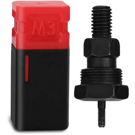 Accesorios para remachadora: mandril roscado, adaptador para herramienta de tuerca de remache, varilla de tracción, cabezales de remache de repuesto