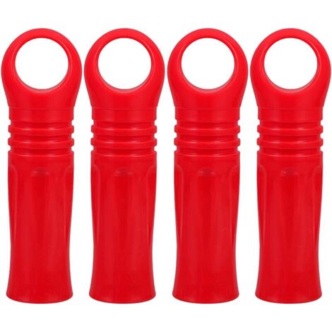 Accesorios para trapeador KZQ de 4 piezas: mango de repuesto, poste de repuesto, tapa de extremo de trapeador, mango de trapeador, mango de barra de trapeador y mangos de plástico.