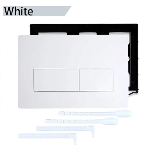 Accesorios: Placa de cubierta para cisterna de inodoro de plástico blanco Sigma UP300 UP320 (adaptación)
