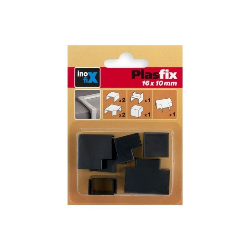 

Accesorios surtidos canaleta 16x10mm Negro 7 unidades 3420 - Inofix