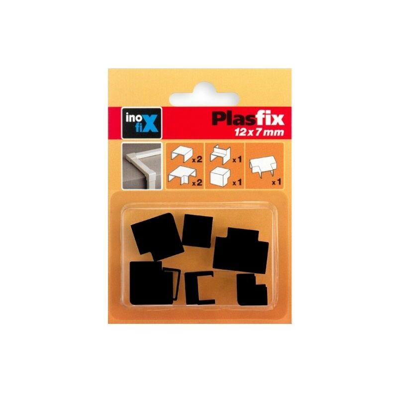 

Accesorios surtidos para canaleta 12x7mm Inofix Negro 7 unidades 3410