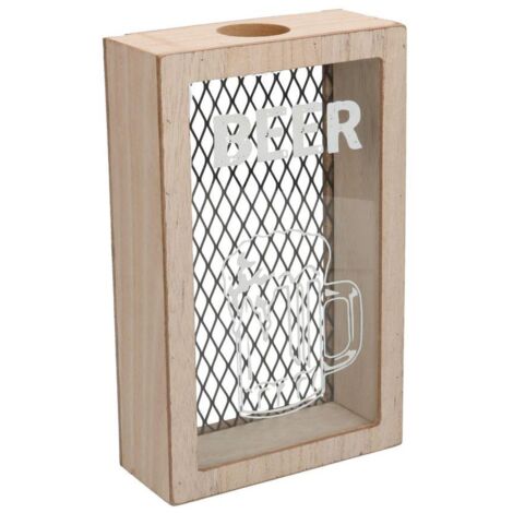 Accesorios vino corcho madera estia malla negra cm15x6,5h24