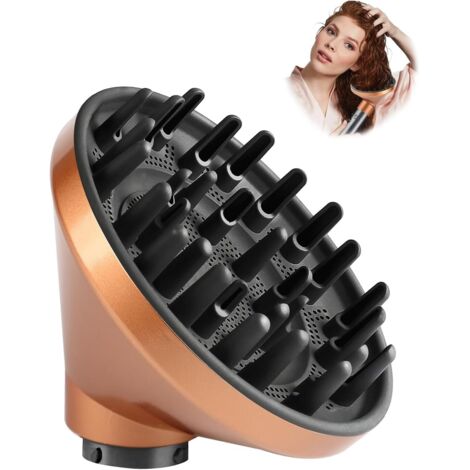 Accesorios y boquillas para el difusor Dyson Airwrap, distribución uniforme del aire para una mejor definición de rizos y ondas naturales, compatible con HS01/HS05/HS08, cobre.