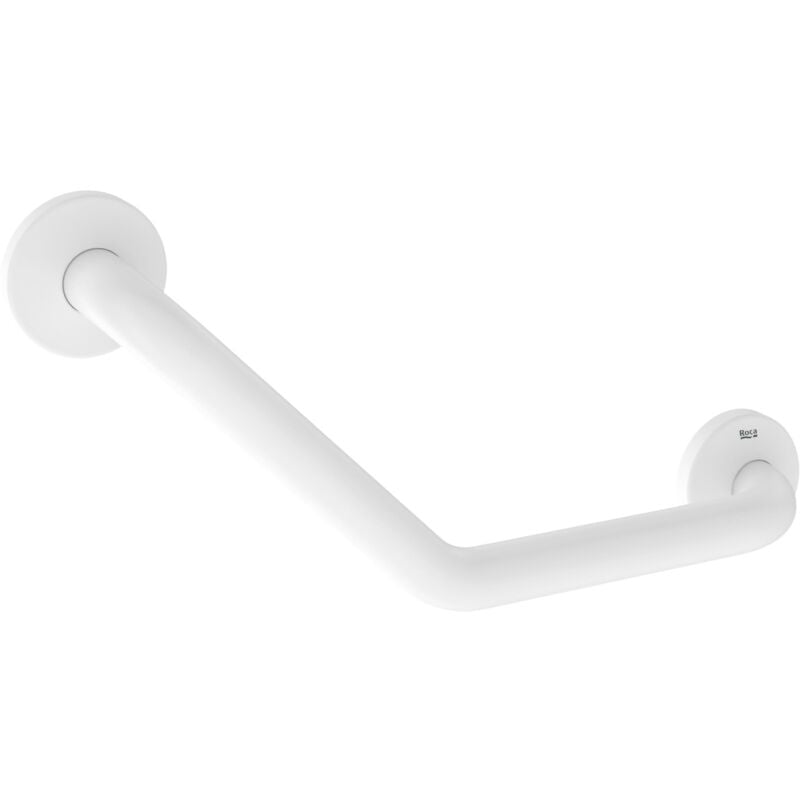 Roca - Poignée de baignoire coudée 135º comfort Couleur : Blanc
