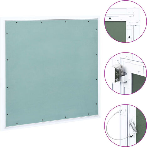 Access Panel with Aluminium Frame and Plasterboard 700x700 mm vidaXL