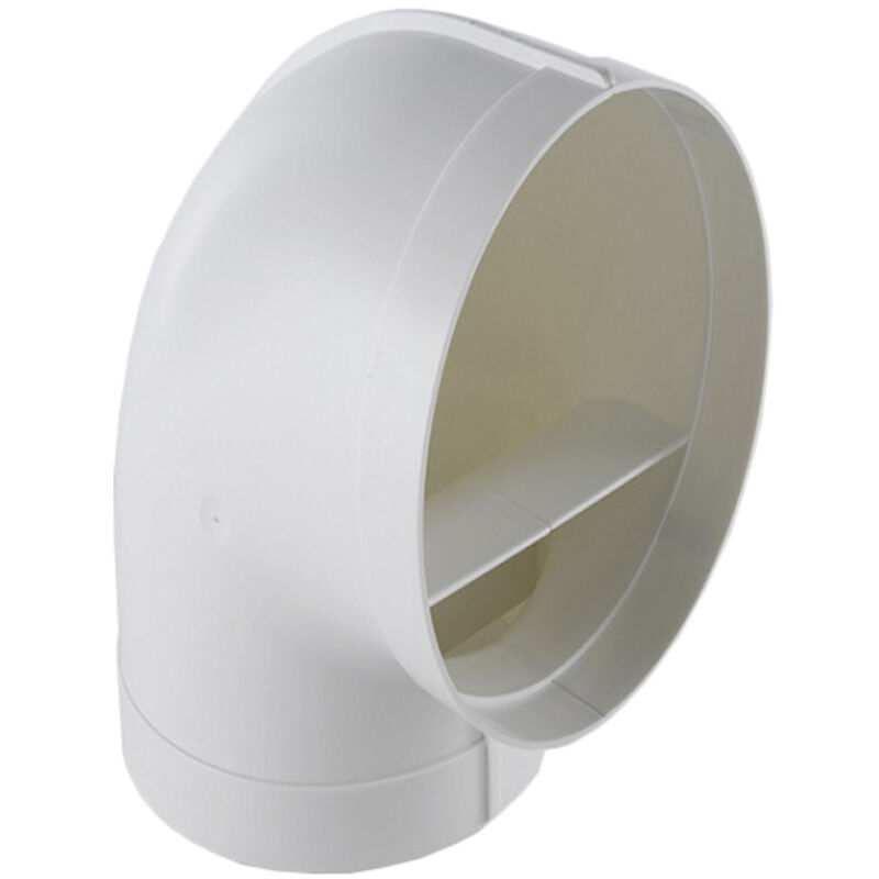 Elica - raccord courbe circulaire 90 mm - nikolatesla - version évacuation