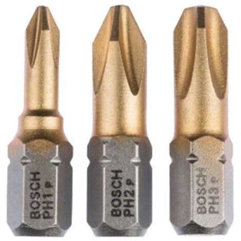 Accessoire Bosch max grip embouts Phillips 25 mm 3 pcs