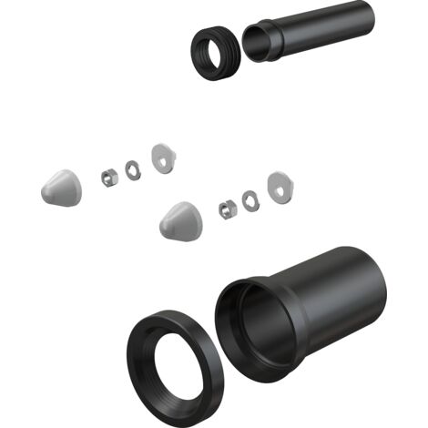 Accessoire complet pour WC Alcadrain DN110, 200 mm, PE, chromé