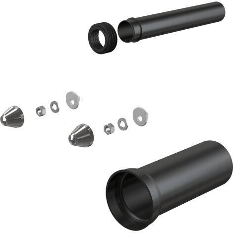 Accessoire complet pour WC Alcadrain DN110, 300 mm, PE, chromé