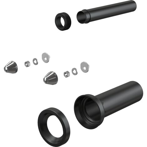 Accessoire complet pour WC Alcadrain DN90, 300 mm, PE, chromé