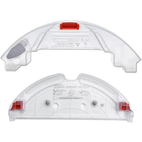 Accessoire de balai à franges compatible avec les aspirateurs Xiaomi Roborock S5 MAX, S6 MaxV, couleur transparente, porte-lingettes, réservoir d'eau