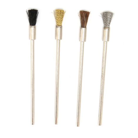Accessoire de Brosse Métallique Électrique Kit Pro Détachage Mini Wire Brush pour Dérouillage Polissage Instruments Électroniques Bijoux